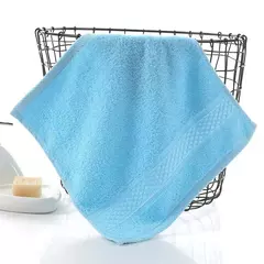 Soft Square Face Towel for Kids, 100% Algodão, Toalha de Mão, Face Wash, Child Washcloth, Pure Absorvente, Facial Care, Home, 34x34cm - loja online