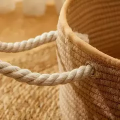 Cama japonesa para gatos, formato oval, tecido à mão, rattan, verão, resfriamento, cesta para gatinhos, corda de algodão, cestas para arranhar gatos
