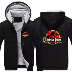 Imagem do Jaqueta jurássica de lã masculina, moletons quentes, casaco de zíper, moletom esportivo confortável, novidade para primavera e outono, 2022