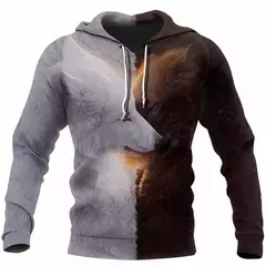 Capuz de manga comprida masculino, moletom com capuz, impressão 3D, bolso frontal, streetwear, moda primavera, novo
