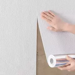 Waterproof Linen Wallpaper, 3D adesivos de parede, à prova de umidade e mofo resistente, Home Decoração Sala na internet