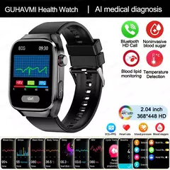 Micro exame físico de grau médico relógio inteligente para homens, ECG, PPG, glicose no sangue, freqüência cardíaca, pressão arterial, relógios de saúde, novo, 2024 - Wolf Magazine