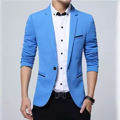 Blazers casuais de peito único masculino, jaqueta justa, escritório comercial e social, marca de moda, primavera e outono, 5XL