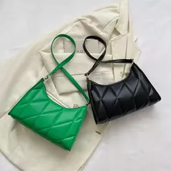 Bolsa de ombro PU com alça pequena para mulheres, bolsas crossbody pretas, bolsa de embreagem, moda moda - Wolf Magazine