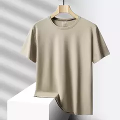 Camiseta esportiva de secagem rápida masculina, blusa de mangas curtas, casual preta e verde, camiseta de ginástica, roupas de verão, tamanho grande 6XL 7XL, 2024 - Wolf Magazine