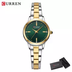 Curren-relógio de quartzo feminino, original, elegante, feito de aço inoxidável, à prova d'água, para as mulheres - comprar online