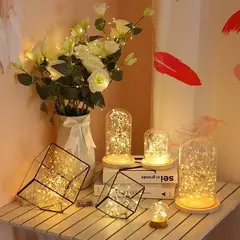 Luzes De Fadas A Bateria Operado Centerpiece Do Casamento Decorações De Mesa Festa De Natal Fio De Cobre String Luzes Alimentado Por Bateria - comprar online