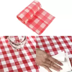 Toalha De Mesa Quadriculada Espessada Descartável, Vermelho, Festa De Casamento, Decoração De Casa - Wolf Magazine