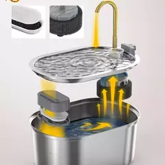 Fonte de água inteligente para gatos, bebedor automático para gatos, alimentador de água para animais de estimação, fonte potável para gatos e cães - comprar online