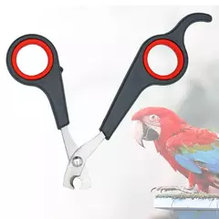 Imagem do Animal de estimação pássaro papagaio pequenos animais acessório ferramenta aliciamento tesoura cortador preto e vermelho