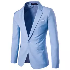 Homens de negócios da moda blazers casuais terno fino ajuste noivo padrinho masculino ternos de casamento blazer jaquetas 9 cores XF001-B - comprar online