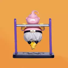 Imagem do Dragon Ball Fitness Body Building Modelo, Majin Buu Figura fofa, Brinquedos Anime, Figuras de Ação, Brinquedos de Coleção, 5 peças por conjunto