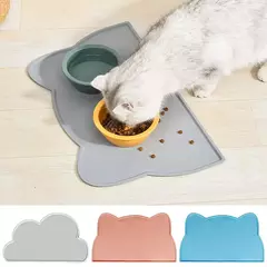 Tapete de Silicone portátil para Pet, impermeável, antiderrapante, tapetes, cão e gato Placemat, alimentador de cachorros, acessórios para animais - loja online
