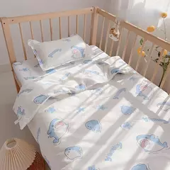 Conjuntos de cama de algodão para bebê recém-nascido, Capa de edredão impressa e cobertor para crianças, lençol, fronha para crianças infantis, 3pcs - comprar online
