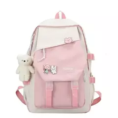 Imagem do Mochila de nylon impermeável multifuncional, mochila escolar para meninos e meninas, grande capacidade, saco de livro
