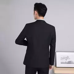 Imagem do Casaco de terno formal masculino, um botão, preto, azul, vermelho, slim fit, blazer de moda, jaqueta casual, roupas masculinas