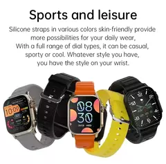Smartwatch T900 U2 para homens e mulheres, Chamada Bluetooth, Carregamento sem fio, NFC, GPS Track, BT, Música, Jogos, Novo, 49mm, 2024 na internet