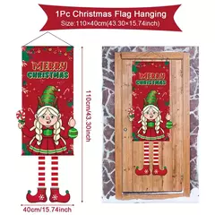 Imagem do Decoração de Natal Bandeira Bandeira Pendurada Porta, Enfeites, Presentes de Natal, Decoração de Ano Novo, 2025, 2025