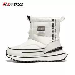 Baasploa-Botas de pelúcia quentes para mulheres, sapatos de caminhada impermeáveis, tênis de neve antiderrapante, conforto, inverno, novo - Wolf Magazine