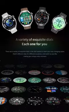 Huawei GT4 Pro Smartwatch Impermeável para Homens, GPS, NFC, 360x360, Tela AMOLED, Frequência Cardíaca, Chamada Bluetooth, IP68, 2022 - loja online