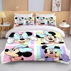 Disney-Minnie Mouse Impresso Conjunto de Cama para Crianças e Adultos, Capa de Edredão, Consolador, Fronha, Rosa, Rei, Amor, Desenhos Animados, Meninos, Meninas, Adultos, Presente - Wolf Magazine