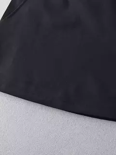 Willshela-Mini saia feminina monocromática com zíper traseiro A-Line, cintura alta, saias chiques femininas, moda vintage - comprar online