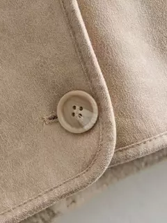 Jaquetas grossas de couro falso femininas, casacos com mistura de lã quente, jaqueta de pelúcia demi-estação, outerwear, outono, inverno, 2024 - comprar online