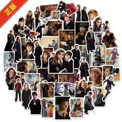 Harries potter brinquedos clássicos luna ron adesivo hermione malfoy snape adesivos à prova dwaterproof água para telefone portátil scrapbook scooter brinquedo