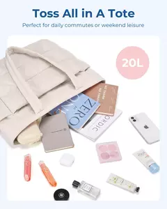 BAGSMART Bolsa feminina de grande capacidade, cor sólida, bolsa versátil para viagens, trabalho, estudante, classe, sacola de compras na internet