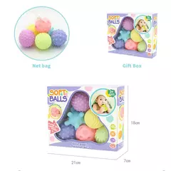 Bebê brinquedos mãos tocar bola sensorial brinquedo infantil chocalho massagem kawaii macio bola tátil desenvolvimento para bebês