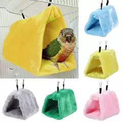 Pet pássaro papagaio gaiolas quente pássaro rede pendurado tenda cama para pássaro dormir gaiola decoração acessórios casa de pássaro ninho de pássaro