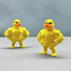 Estatueta de pato muscular ornamento acessório de mesa 3d impresso brinquedo de pato engraçado acessório de escritório presentes de aniversário - loja online
