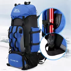 Impermeável Caminhadas e Camping Mochila, Sacos Esportivos ao Ar Livre, Trekking Bag, Mochila de Grande Capacidade, Equipamento de Viagem, 90L - comprar online