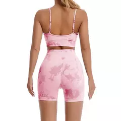 Imagem do Fato de treino feminino com 2 peças, roupas esportivas, roupas de ioga, fitness, roupas esportivas, academia, musculação, verão, 2024