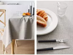 Toalha de mesa impermeável de algodão e linho, mesa retangular, anti-escaldante, high-end, pequeno, fresco - Wolf Magazine