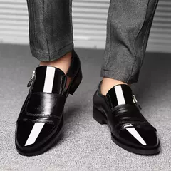 Sapatos de couro italiano para homens, Vestido social, Loafer casual empresarial, Moda luxuosa - comprar online