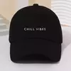 Chapéu de beisebol minimalista letra impressa para homens e mulheres, top macio, pára-sol e protetor solar, chapéu de língua de pato