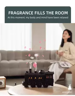 Aierwil-Train Ultrasonic Umidificador de Ar, Aromaterapia Difusores, Névoa Maker, Fragrância, Óleo Essencial, Aroma Difusor, Controle Remoto - loja online