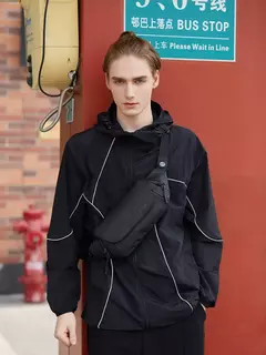 Kingons-Bolsa de ombro crossbody impermeável, bolsas simples, hip-hop, minimalista superior, bolsa de peito legal, moda