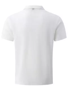 Camisa polo manga curta masculina, top respirável, solta, cor sólida, alta qualidade, moda casual, verão - loja online