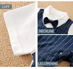 Bodysuit de algodão confortável para meninos e meninas, manga curta, bonito vestido de festa, roupas de bebê, verão, 0-18m - Wolf Magazine