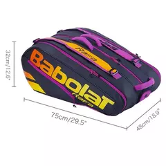 Babolat-Wimbledon Raquetes de Tênis para Homens e Mulheres, Mochila Desportiva, Compartimento Independente de Sapato, Possui Até 6, Original na internet