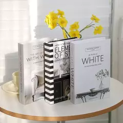 Livros falsos de luxo para decoração de casa, acessórios para sala, decoração de moda, suporte, nórdico simples, mesa de café na internet