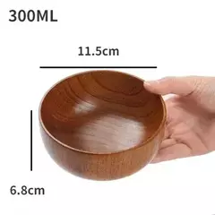 Tigelas De Madeira Japonesas para Crianças e Bebê, Pequenas Tigelas De Sopa Sólida, Madeira De Jujuba, Tigelas De Salada, Louça Doméstica Retro - comprar online