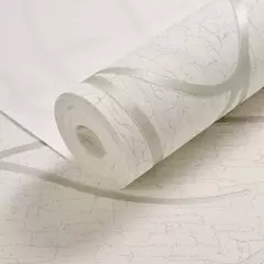 European Non-Woven 3D Curve Stripe Adesivos de parede, Decoração à prova de umidade, Papel de parede grosso, 53cm - comprar online