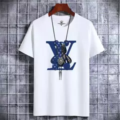 Camiseta retrô casual masculina, manga curta, algodão vintage, tops respiráveis na moda, designer de luxo, alta qualidade, verão, Y2K - Wolf Magazine