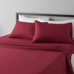 Conjunto de lençóis de casal batilo, 4 peças, com fronha, luxo, macio, plano e conjunto para cama de solteiro/completo/queen/king size