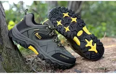 Ténis de couro respirável masculino, sapatos casuais, sapatos de caminhada confortáveis, antiderrapantes, exterior, caminhada, moda, novo - Wolf Magazine