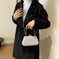 Imagem do Saco de noite luxuoso para mulheres, alto design, banquete de festa, saco de glitter para senhoras, embreagem do casamento, bolsa de ombro, bolsa de corrente, marca