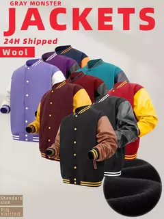Patches masculinos jaqueta bomber bloco de cores varsity beisebol outerwear casual solto primavera e outono confortável casacos unissex 24h enviado